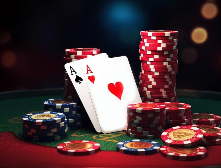 Suasana interaktif permainan live casino dengan dealer dan pemain di perangkat mobile